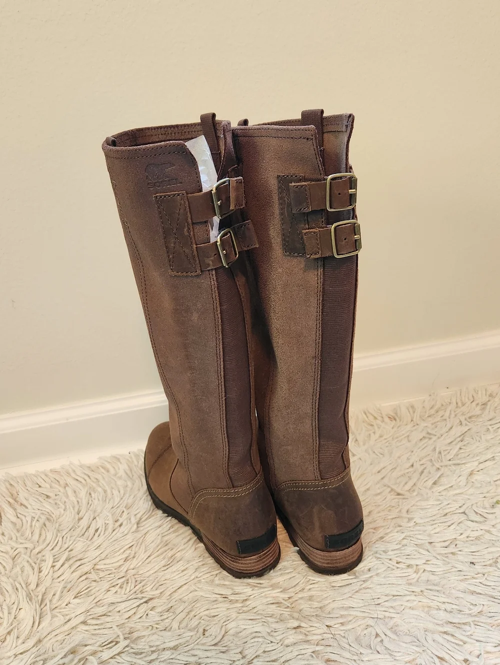 Tall Brown Leather Riding Boots - Classic Style